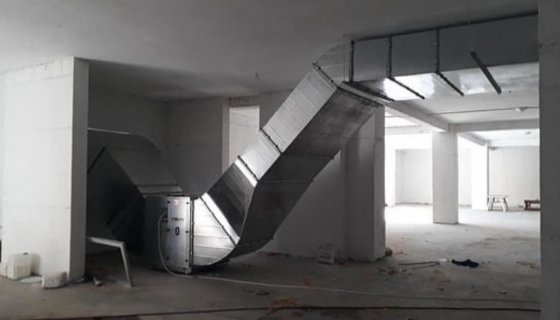 Aksay inşaat dokuz kule sitesi kapalı otopark havalandırma sistemi